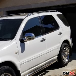 Mercedes ML Class Window Trim - Omac - S. Steel - Gloss Silver - '98-'05 Mercedes ML Class Window Trim - Omac - S. Steel - Gloss Silver - '98-'05